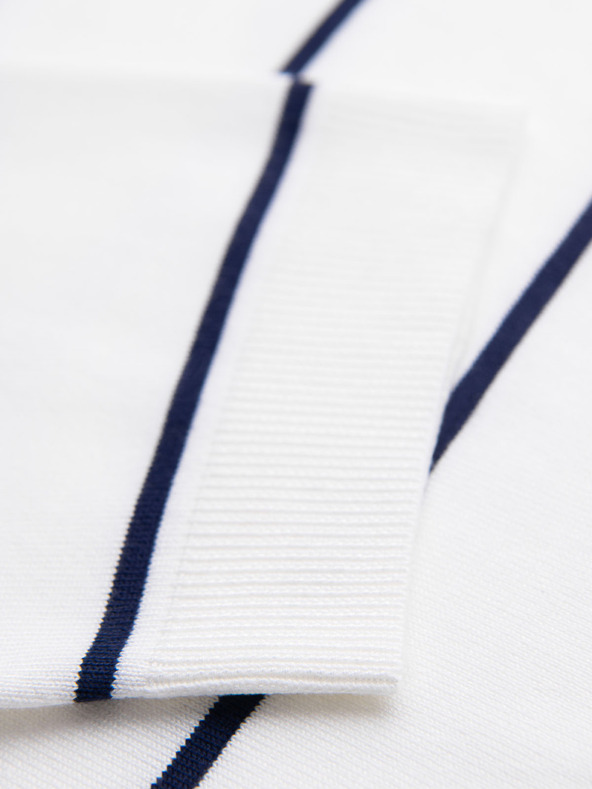 Ombre Clothing Pánska polokošeľa z viskózy s vodorovnými pruhmi Ombre Clothing