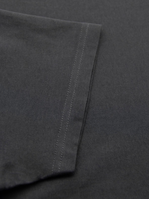 Ombre Clothing Pánske klasické bavlnené tričko BASIC - šedé