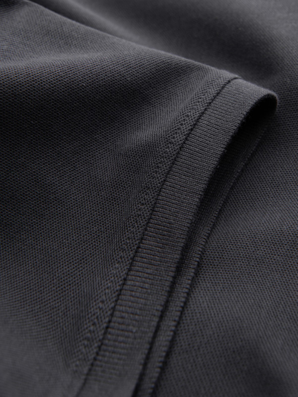 Ombre Clothing Šedé pánske základné polo tričko Ombre Clothing