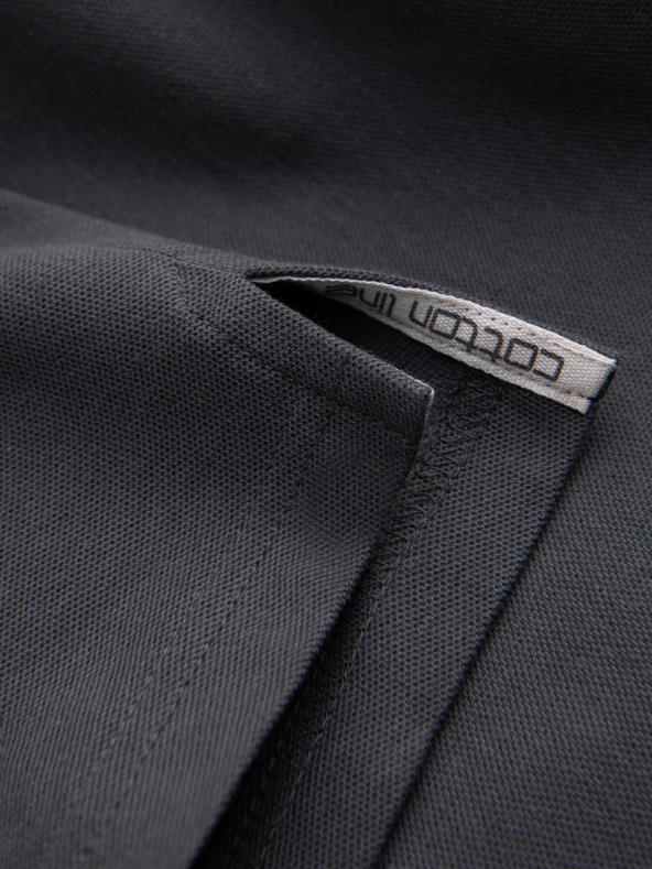 Ombre Clothing Šedé pánske základné polo tričko Ombre Clothing