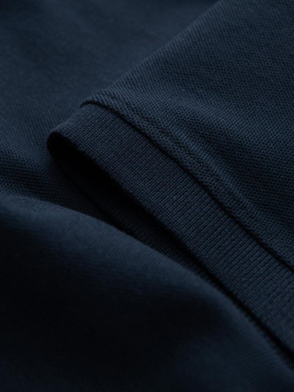 Ombre Clothing Tmavomodrá pánska základná polokošeľa Ombre Oblečenie