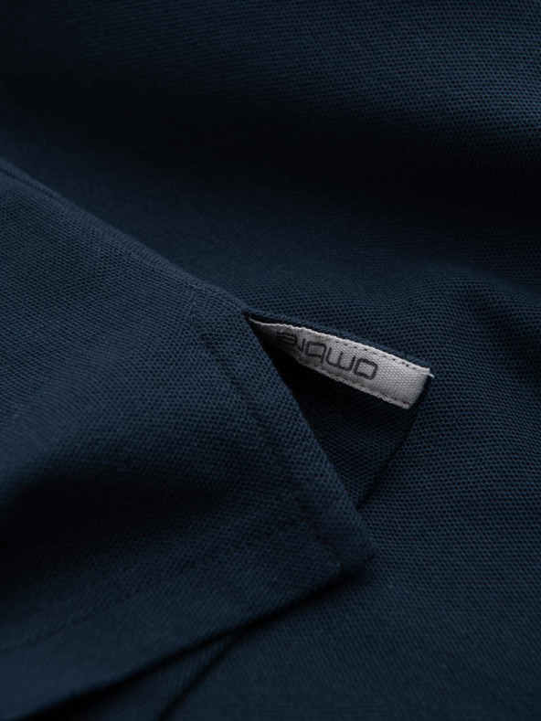 Ombre Clothing Tmavomodrá pánska základná polokošeľa Ombre Oblečenie