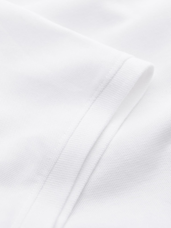 Ombre Clothing Biela pánska základná polokošeľa Ombre Clothing