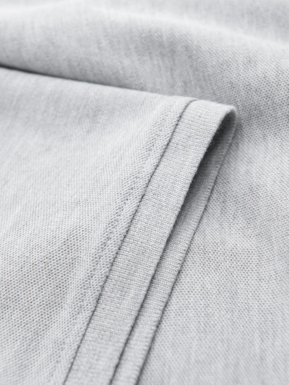 Ombre Clothing Svetlošedá pánska základná polokošeľa Ombre Oblečenie