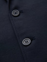 Ombre Clothing Pánske tmavomodré sako SLIM z jemne štruktúrovanej pleteniny