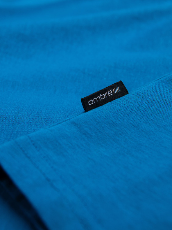 Ombre Clothing Pánske klasické bavlnené tričko BASIC Ombre Oblečenie