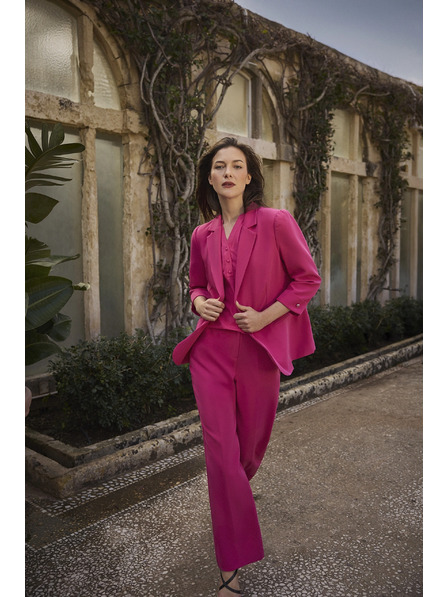 Moodo Sako s 3/4 rukávmi purpurové Moodo