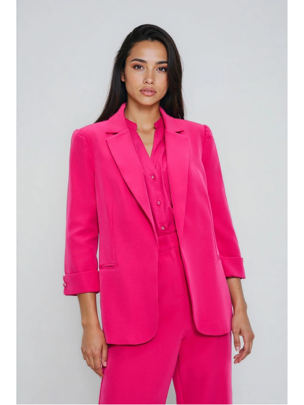 Moodo Sako s 3/4 rukávmi purpurové Moodo