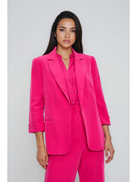 Moodo Sako s 3/4 rukávmi purpurové Moodo