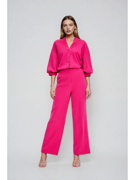 Moodo Nohavice s lemovaním ružové Moodo