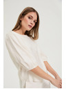 Moodo Košeľa s bouffant rukávmi krémová Moodo