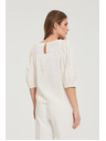 Moodo Košeľa s bouffant rukávmi krémová Moodo