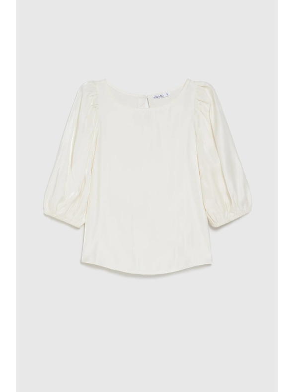 Moodo Košeľa s bouffant rukávmi krémová Moodo