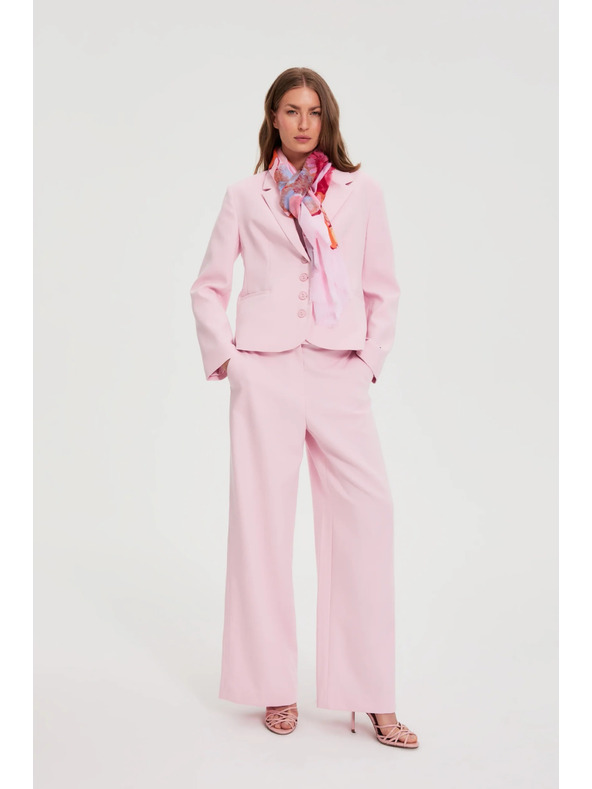 Moodo Jednoradové ružové sako Moodo