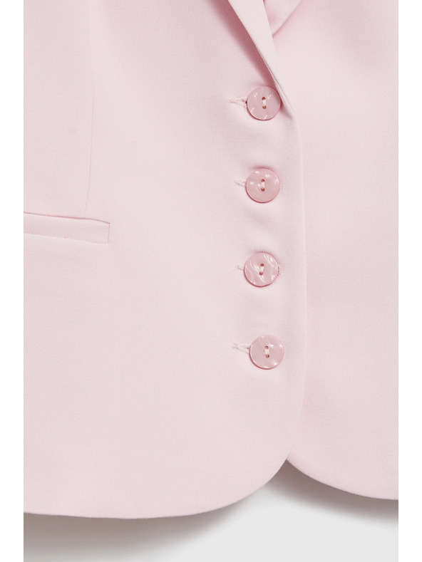 Moodo Jednoradové ružové sako Moodo