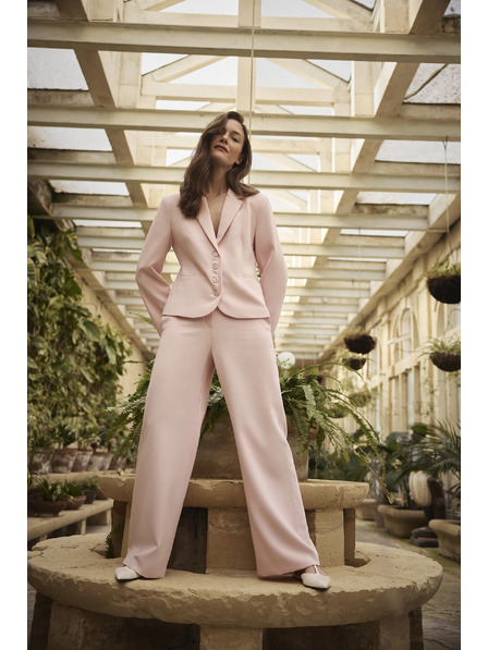 Moodo Ružové oblekacie nohavice Moodo