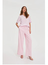 Moodo Ružové oblekacie nohavice Moodo