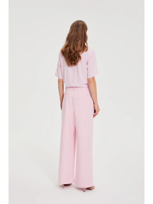 Moodo Ružové oblekacie nohavice Moodo