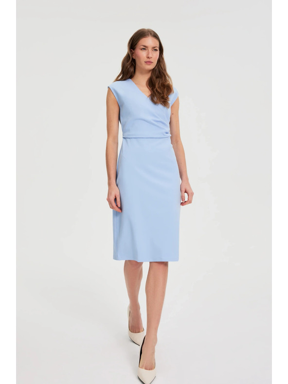 Moodo Modrá ryasená sukňa Moodo