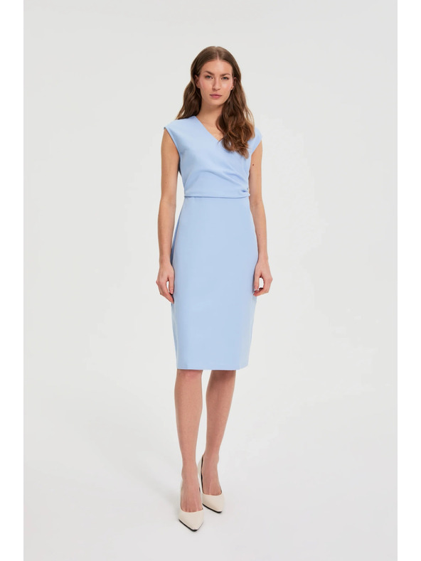 Moodo Modrá ryasená sukňa Moodo