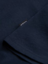 Ombre Clothing Tmavomodré pánske základné tričko Ombre Clothing