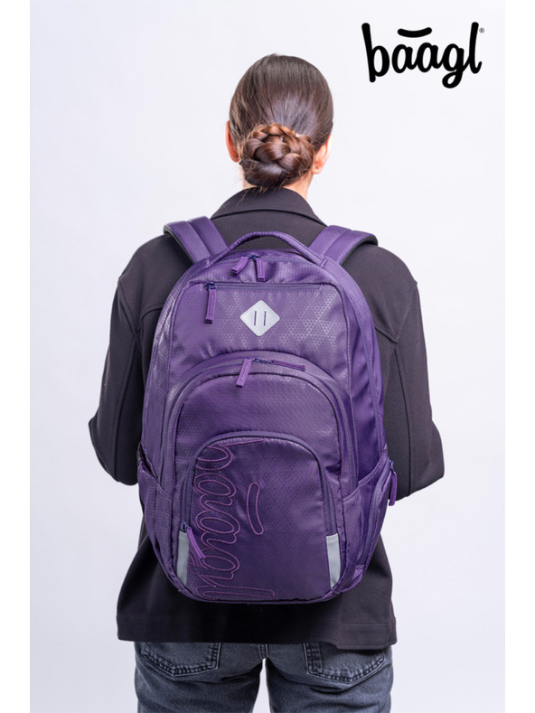 BAAGL  BAAGL Školský batoh Coolmate Plum