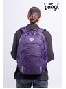 BAAGL  BAAGL SET 3 Coolmate Plum: batoh, penal, vrecko