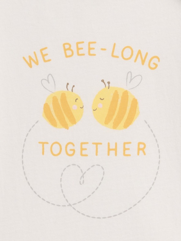 GAP Baby body s potlačou GAP