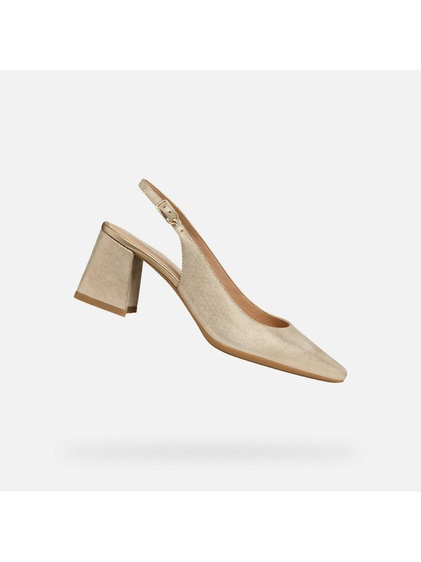 Geox Zlaté dámske sandále Geox Giselda