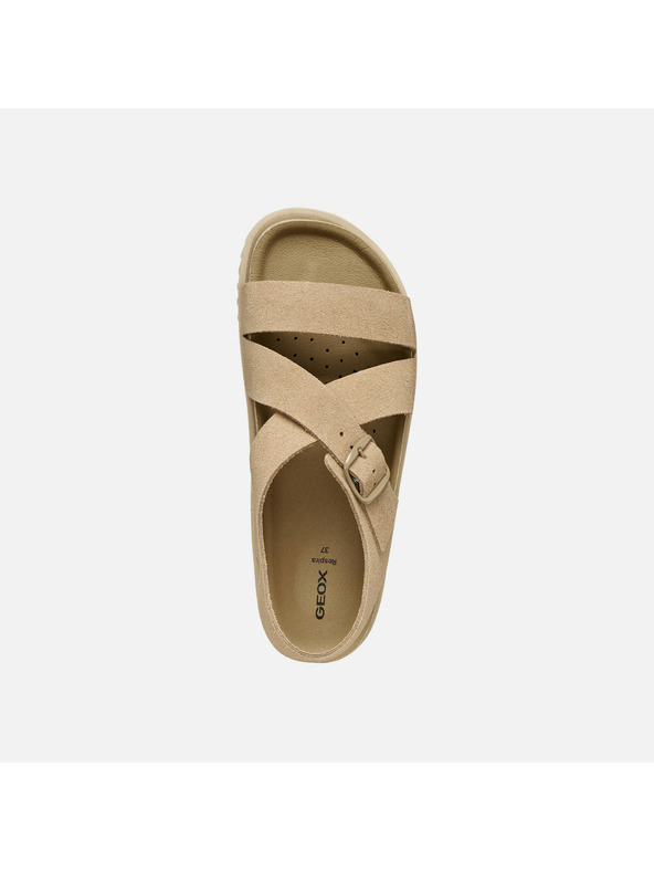 Geox Béžové dámske sandále Geox Sandybett