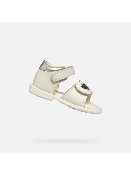 Geox Biele dievčenské sandále Geox Verred