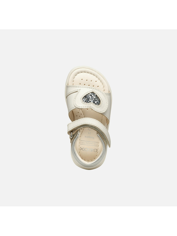 Geox Biele dievčenské sandále Geox Verred