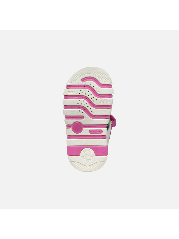 Geox Biele dievčenské barefoot sandále Geox Sandal Iupidoo Gir