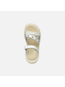 Geox Biele dievčenské sandále Geox Sandal Kodette Gir