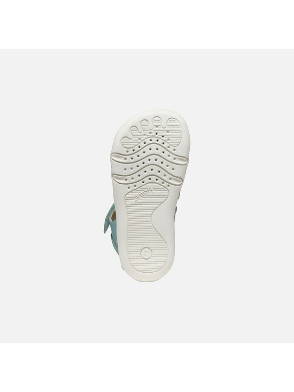 Geox Tyrkysové dievčenské barefoot sandále Geox Sandal Steppieup G
