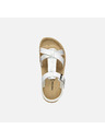 Geox Biele dievčenské sandále Geox Sandal Costarei Gi