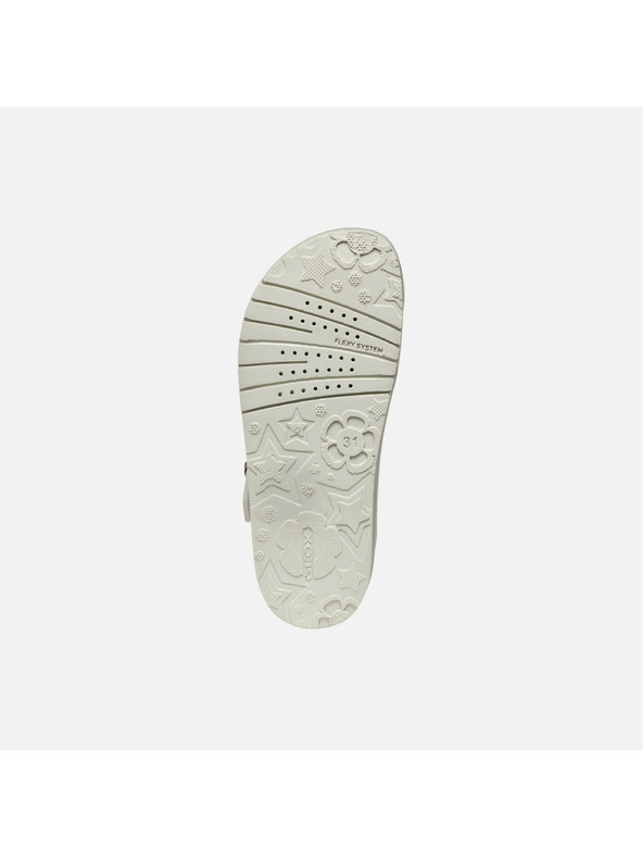 Geox Biele dievčenské sandále Geox Sandal Costarei Gi
