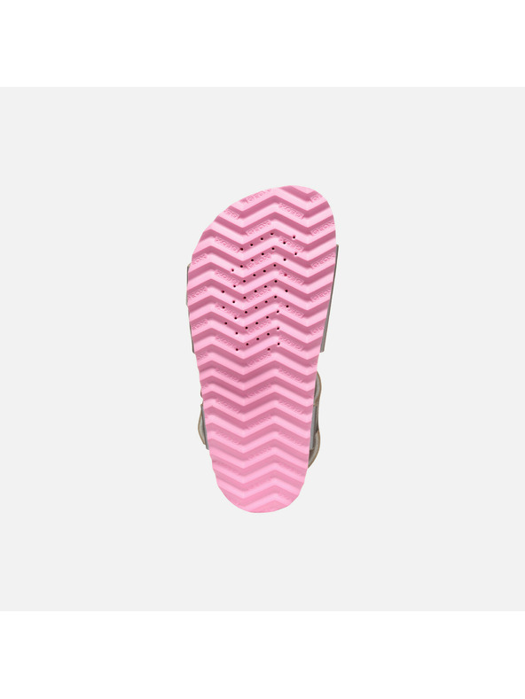 Geox Strieborné dievčenské sandále Geox Adriel Girl