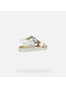 Geox Biele dievčenské sandále Geox Sandal Costarei Gi