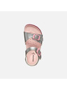 Geox Strieborné dievčenské sandále Geox Adriel Girl