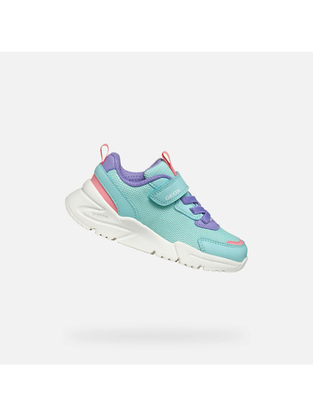 Geox Tyrkysové dievčenské tenisky Geox Loftus Girl