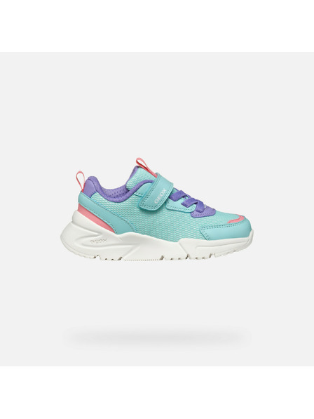 Geox Tyrkysové dievčenské tenisky Geox Loftus Girl