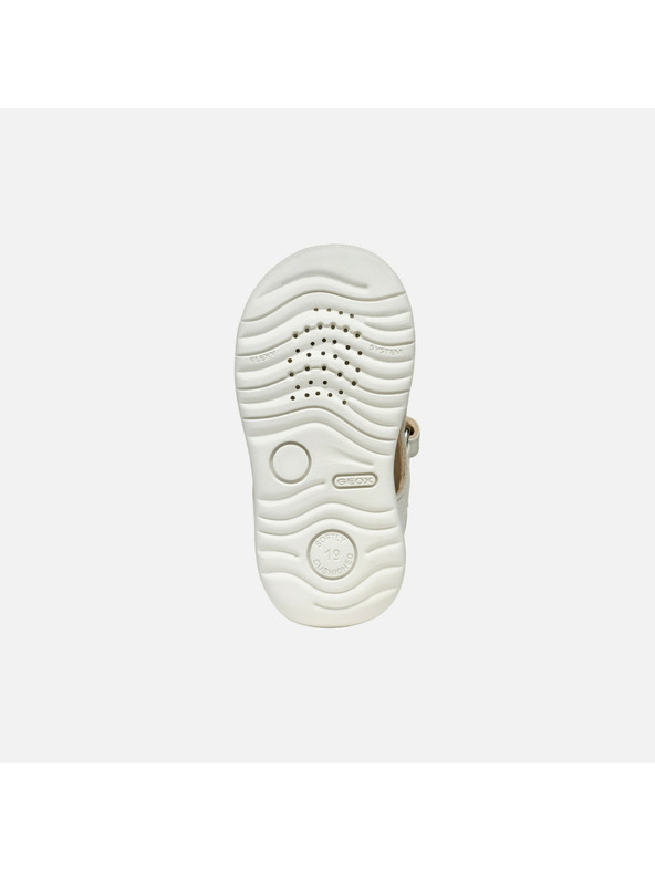 Geox Biele dievčenské sandále na prvé krôčky Geox Sandal Macchia Gir