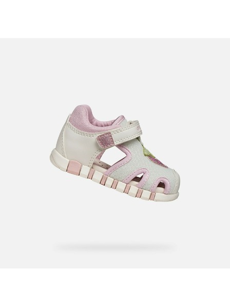 Geox Sivé dievčenské sandále na prvé krôčky Geox Sandal Iupidoo