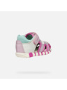 Geox Ružové dievčenské tenisky na prvé krôčky Geox Sandal Iupidoo Gir