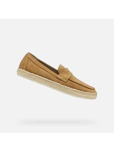 Geox Béžové pánske mokasíny Geox Costuni