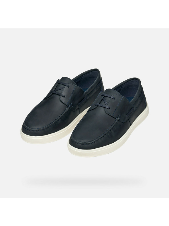 Geox Tmavomodré pánske mokasíny Geox Avola