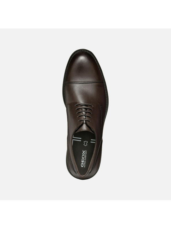 Geox Tmavohnedá pánska spoločenská obuv Geox Walk Pleasure