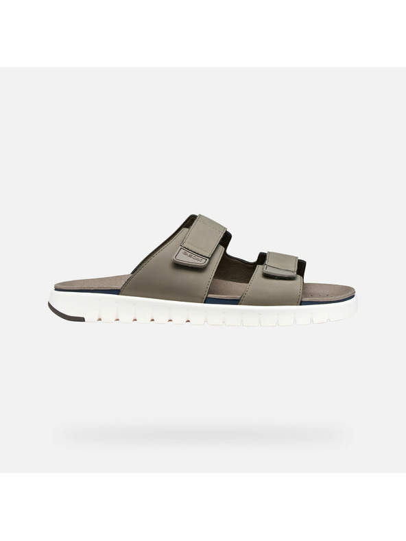 Geox Sivé pánske sandále Geox Flextride S