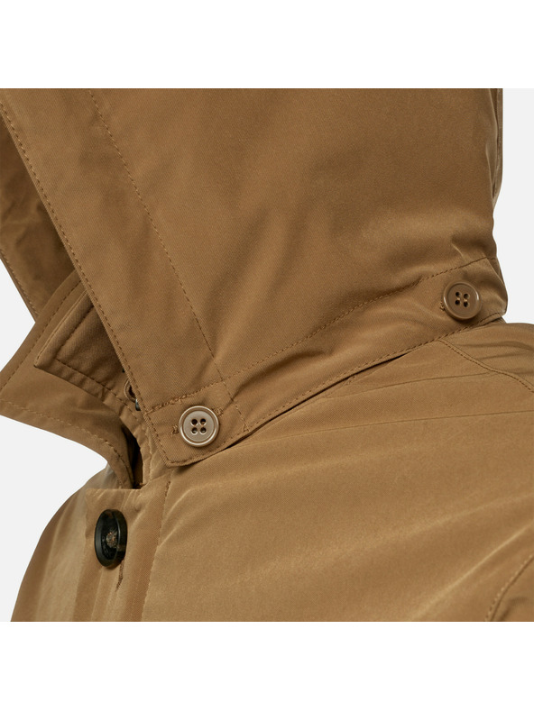 Geox Hnedá pánska bunda Geox Anyweco